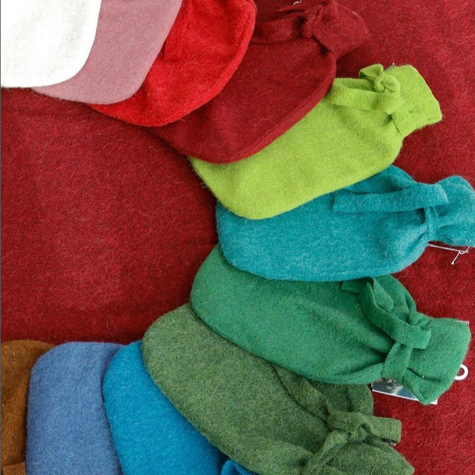 Wärmflasche Merino/Alpaka Brombeer