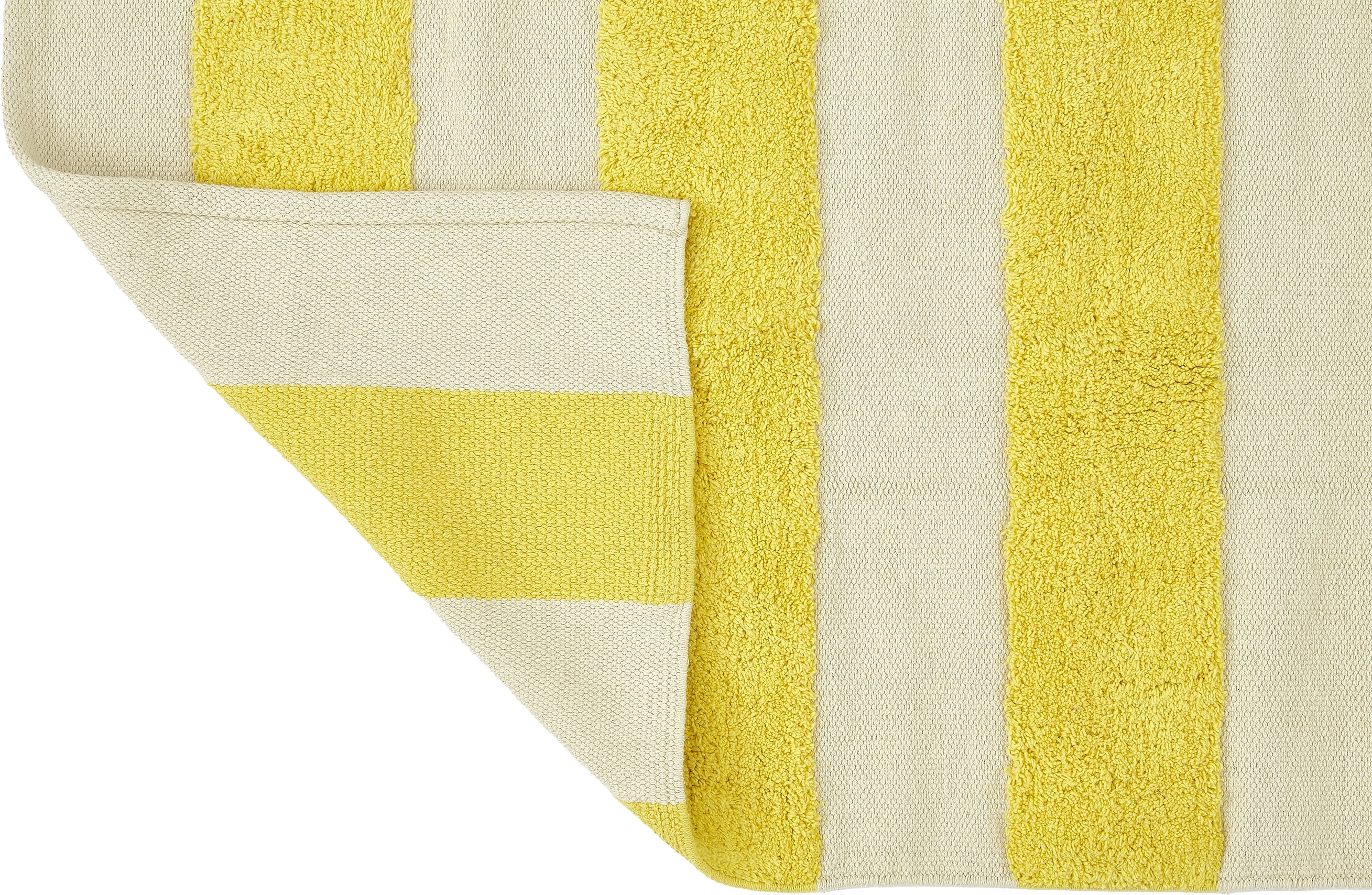 Baumwollteppich SUGAR, Creme/Gelb, oekotex, 60x90cm