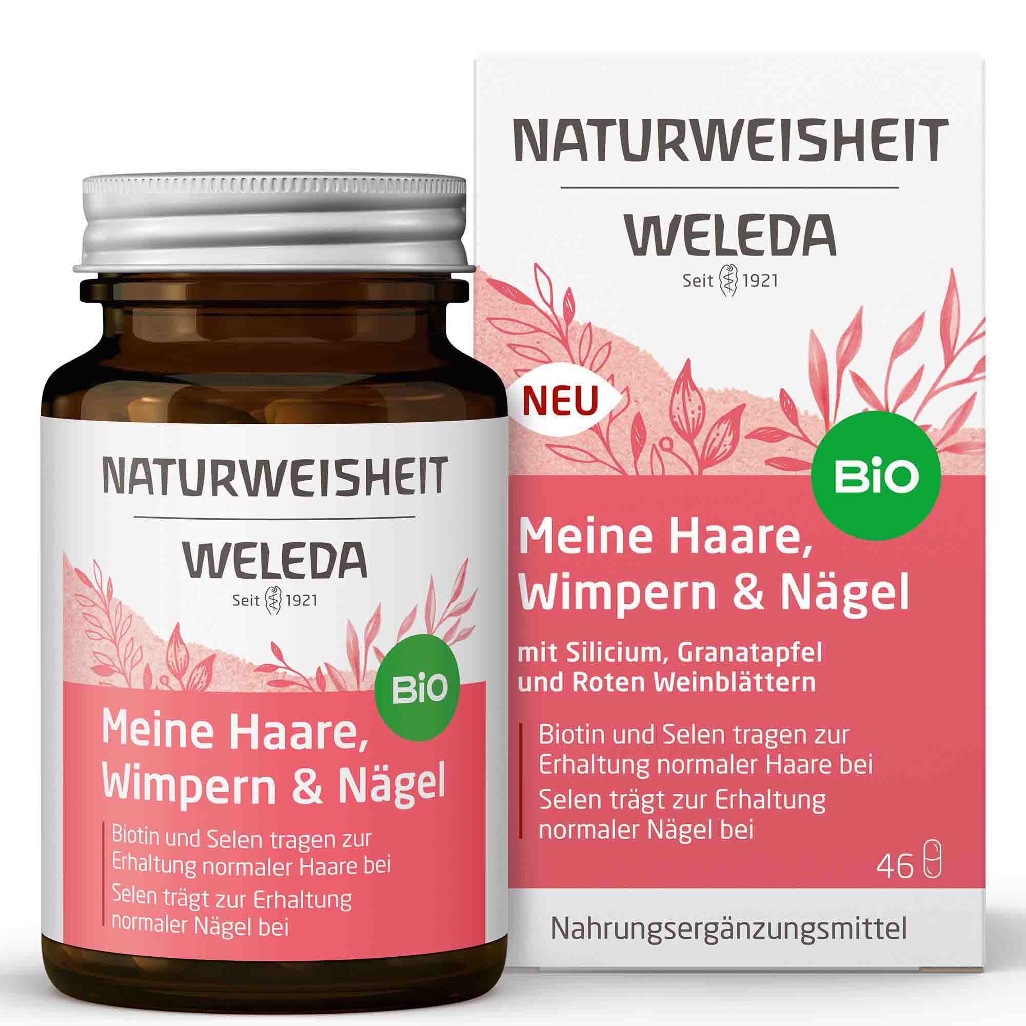 NATURWEISHEIT Meine Haare, Wimpern & Nägel, 46 Kapseln