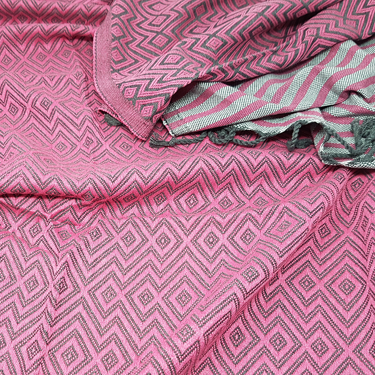 Hamam Badetuch Kelim Lux pink