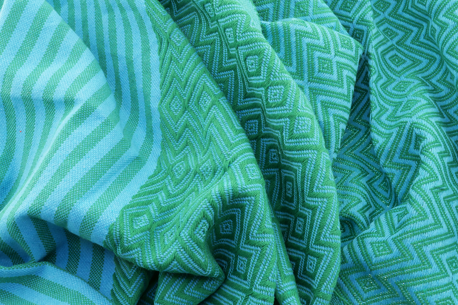 Hamam Badetuch Kelim Lux Summer türkis-grün