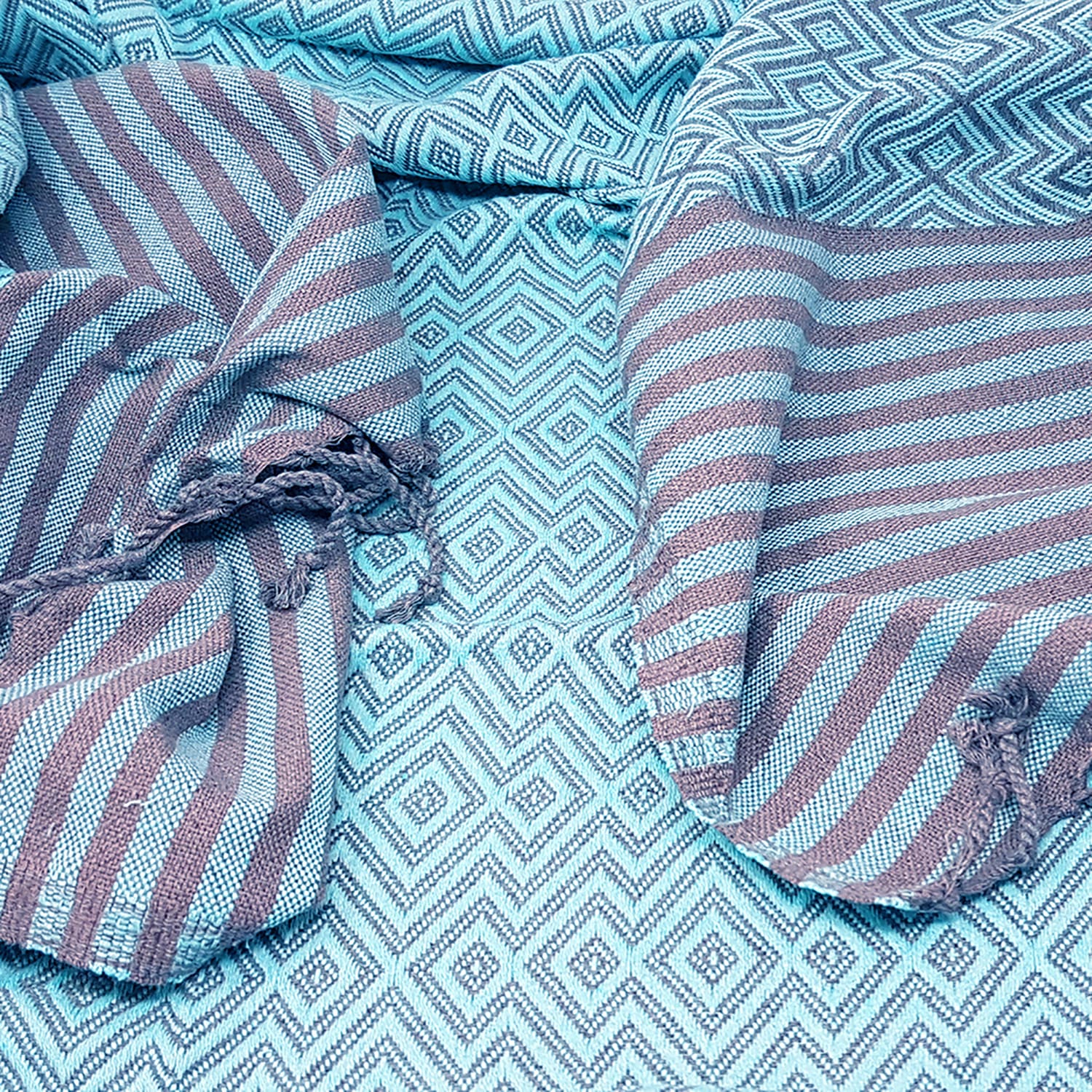 Hamam Badetuch Kelim Lux mint