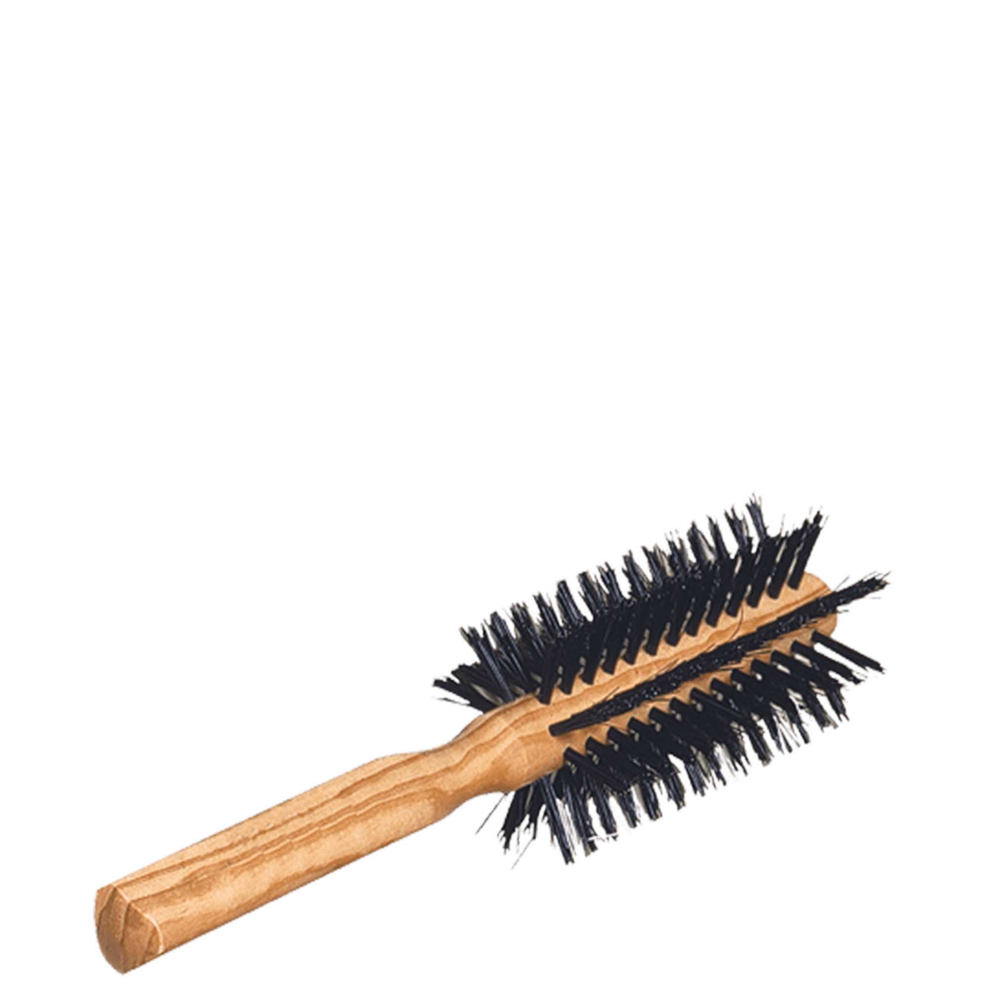 Olivenhaarbürste, rund, 10 Reihen