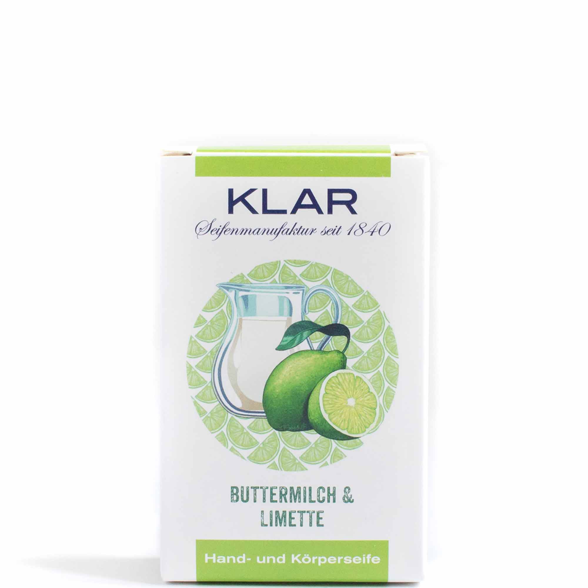 Buttermilch & Limettenseife (palmölfrei) 100g