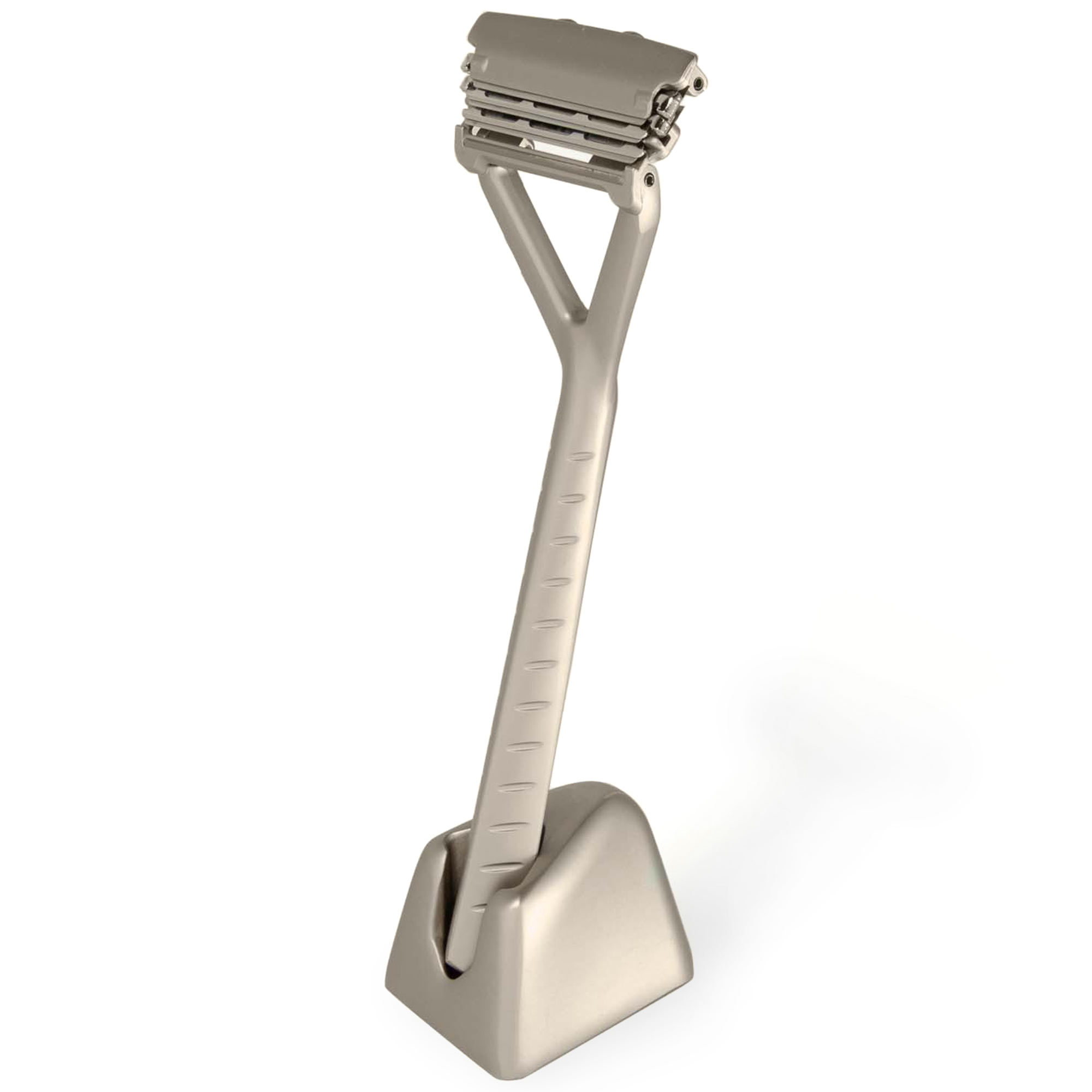 The Leaf Razor Stand - Silver (matt)