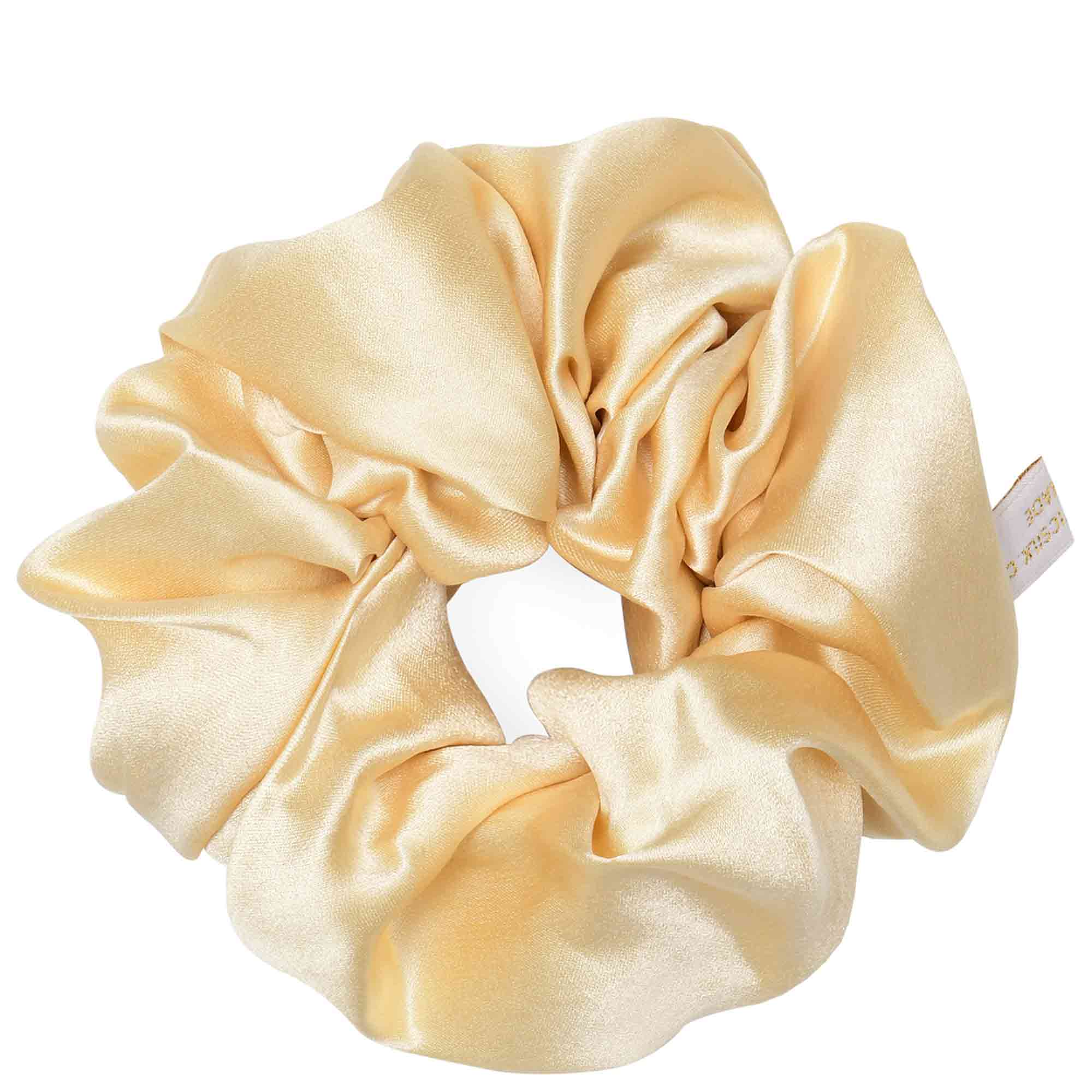 PURE  SILK SCRUNCHIE cream