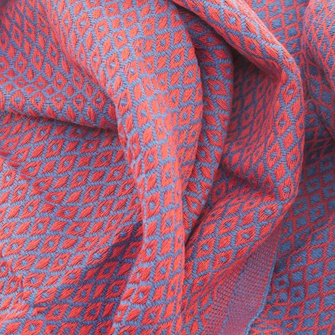 Hamam Badetuch Bird Eye special rot petrol