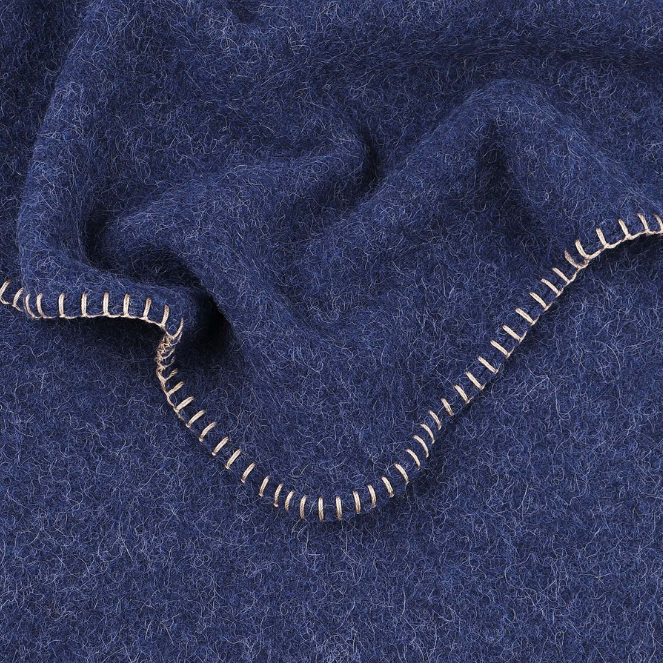 Wolldecke Merino/Alpaka Heidelbeere