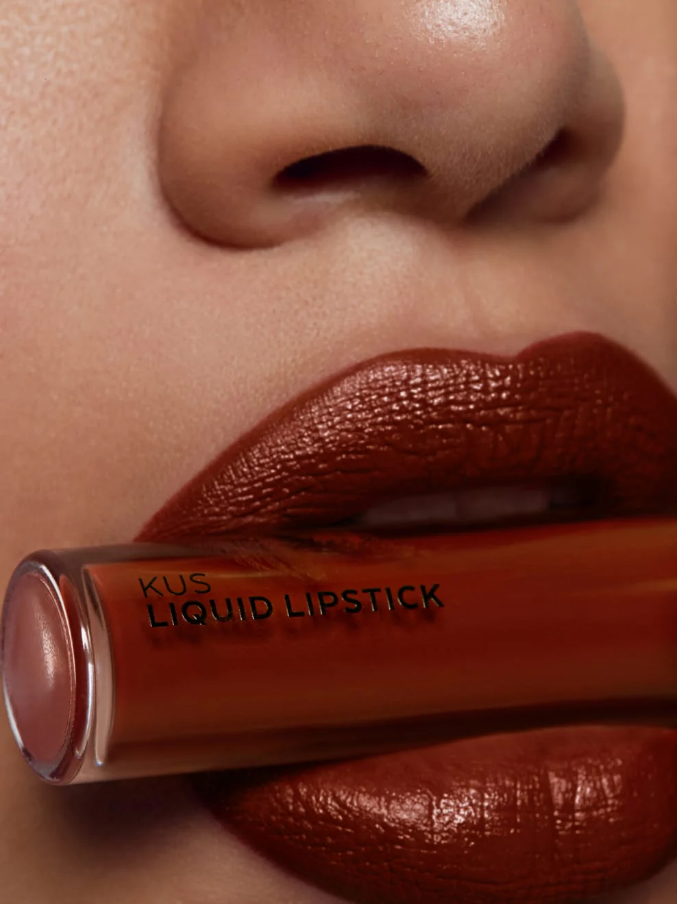 KUS Liquid Lipstick 02 Brown Ruby