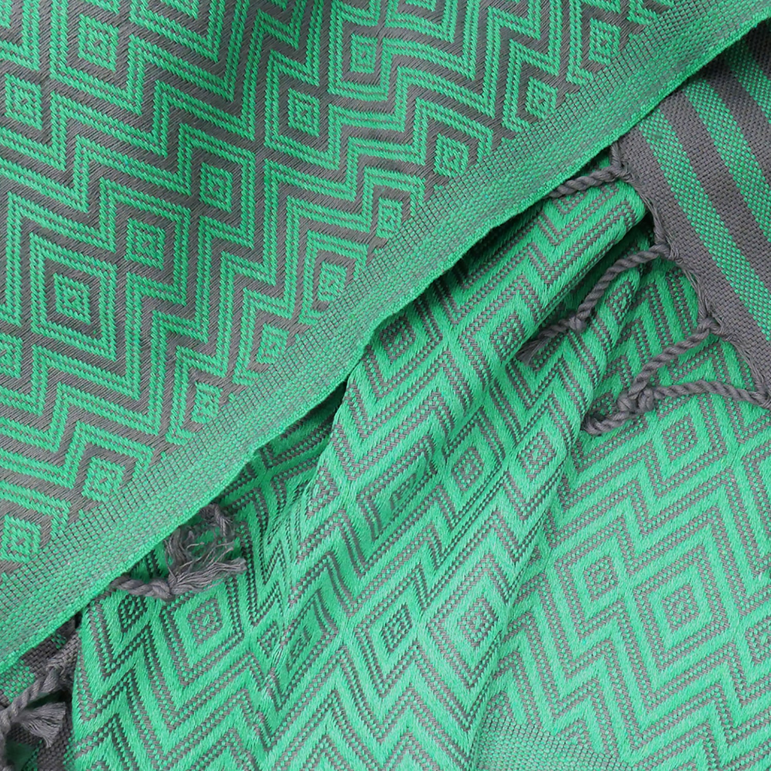 Hamam Badetuch Kelim Lux grün