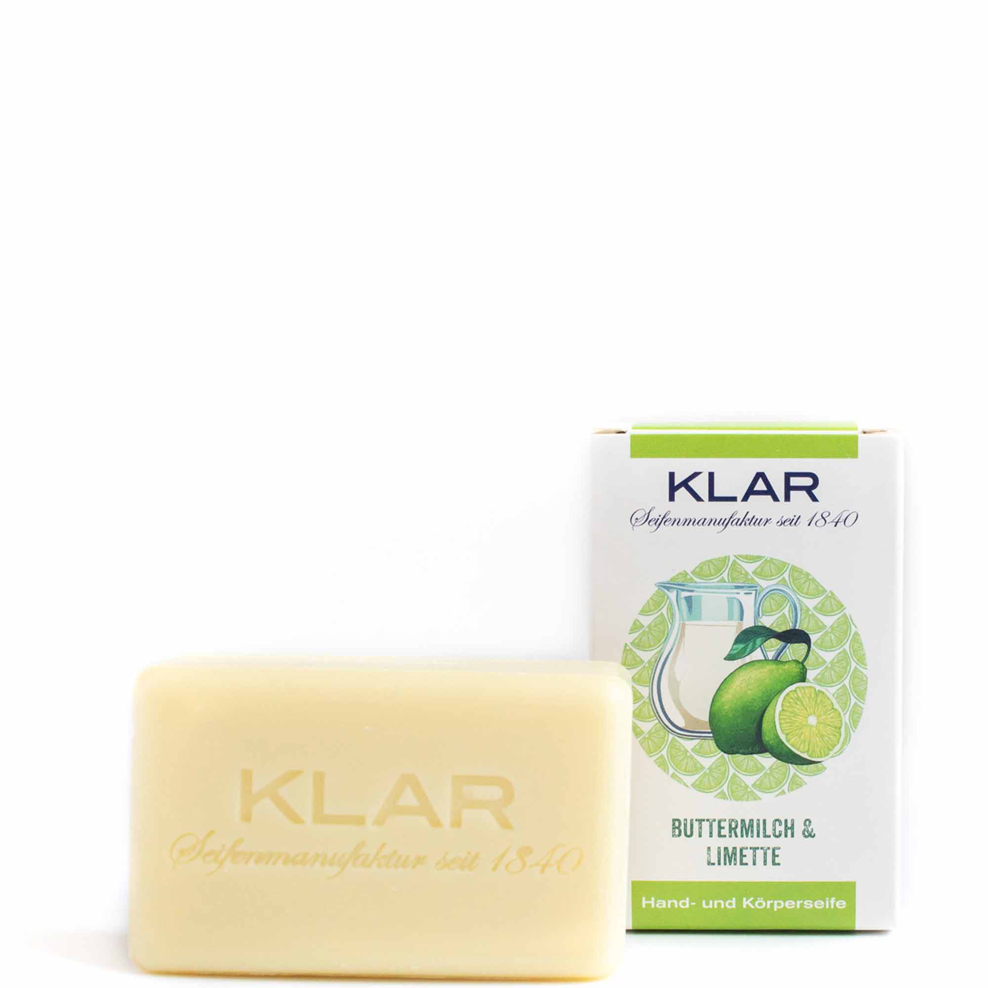 Buttermilch & Limettenseife (palmölfrei) 100g