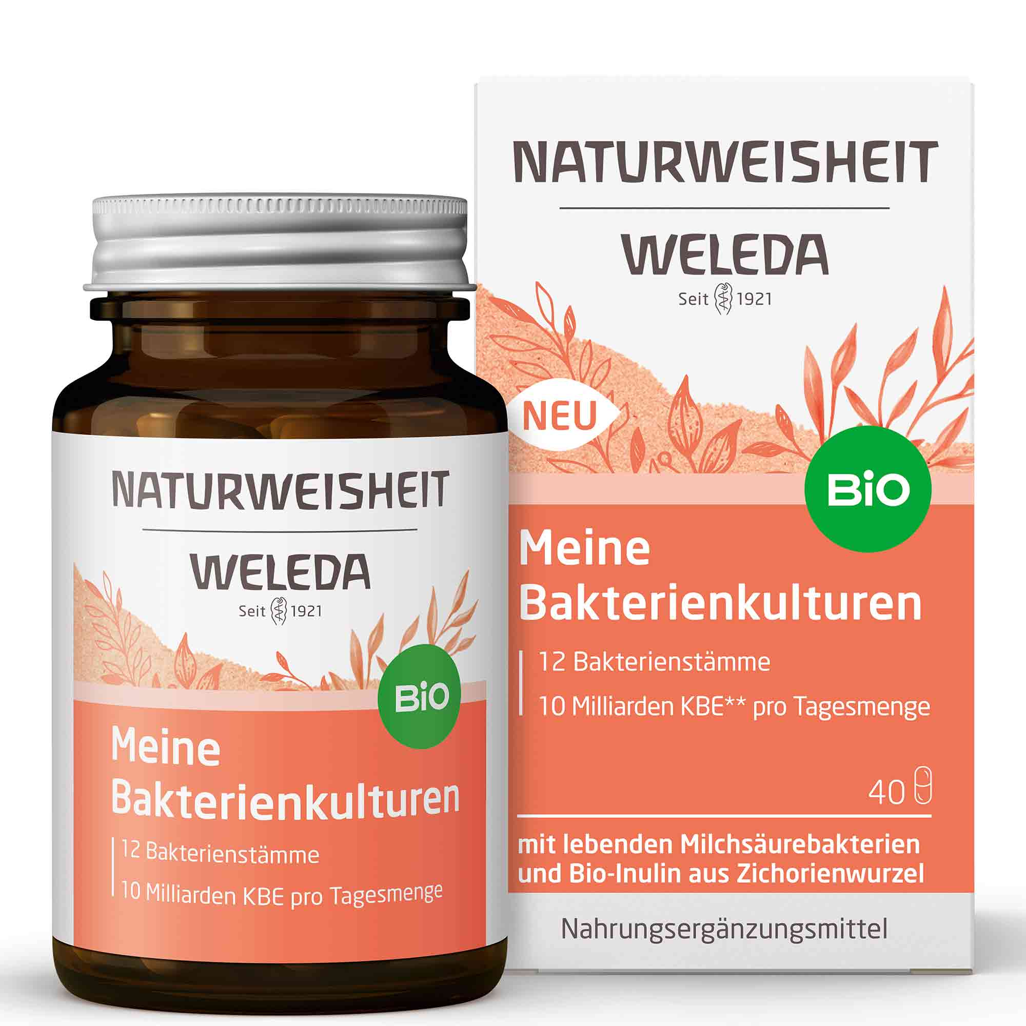 NATURWEISHEIT Meine Bakterienkulturen, 40 Kapseln