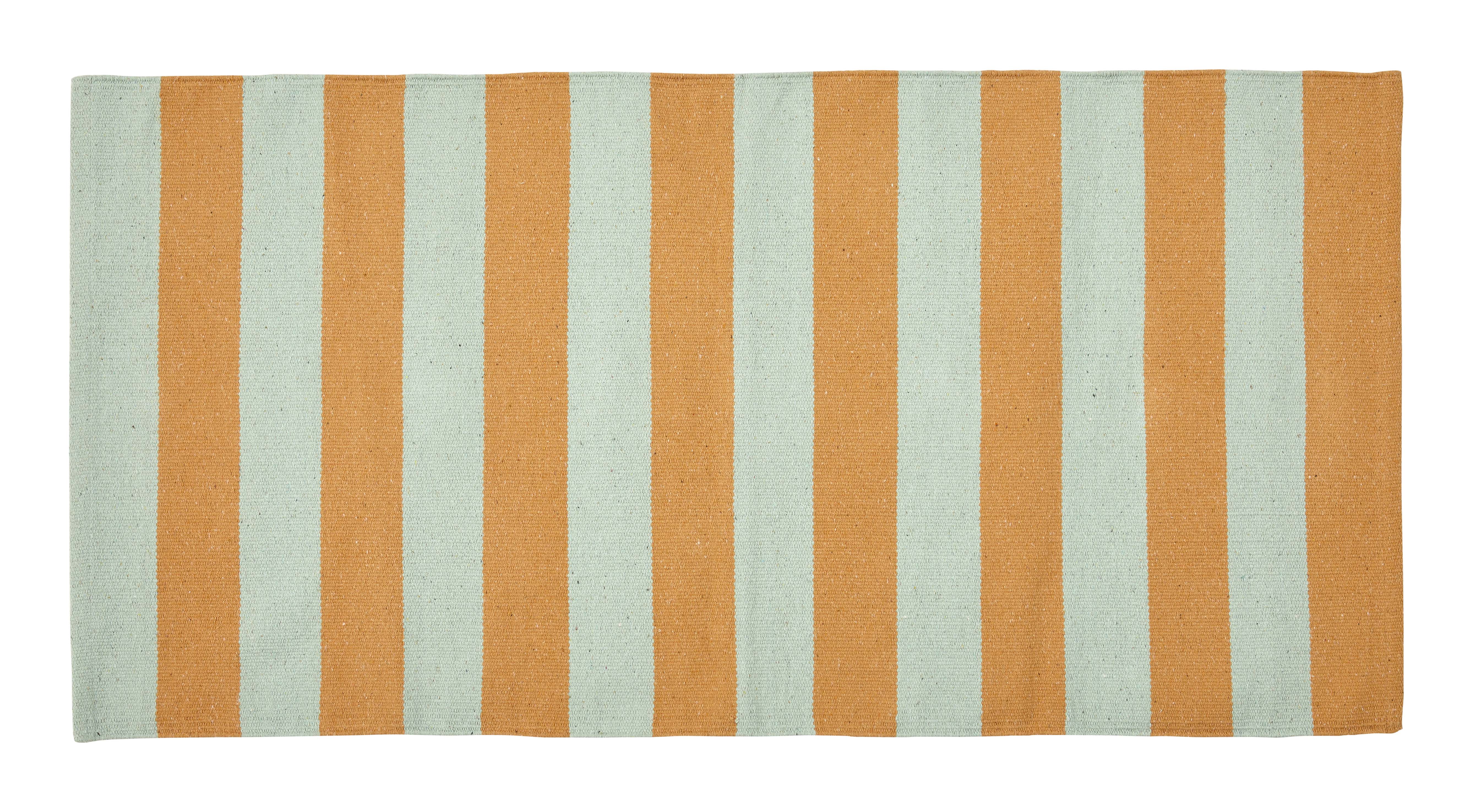 Badematte SIESTA, mint/orange, recycled, 60x90cm