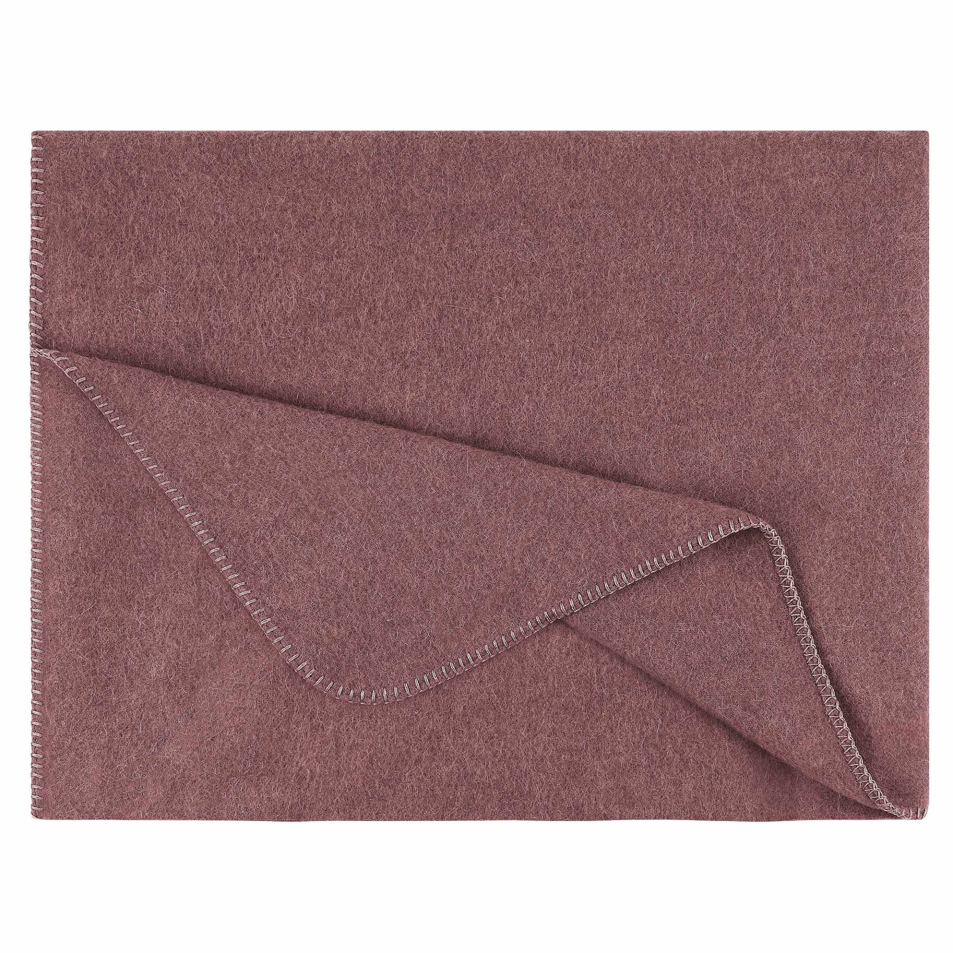 Wolldecke Merino/Alpaka Rosa