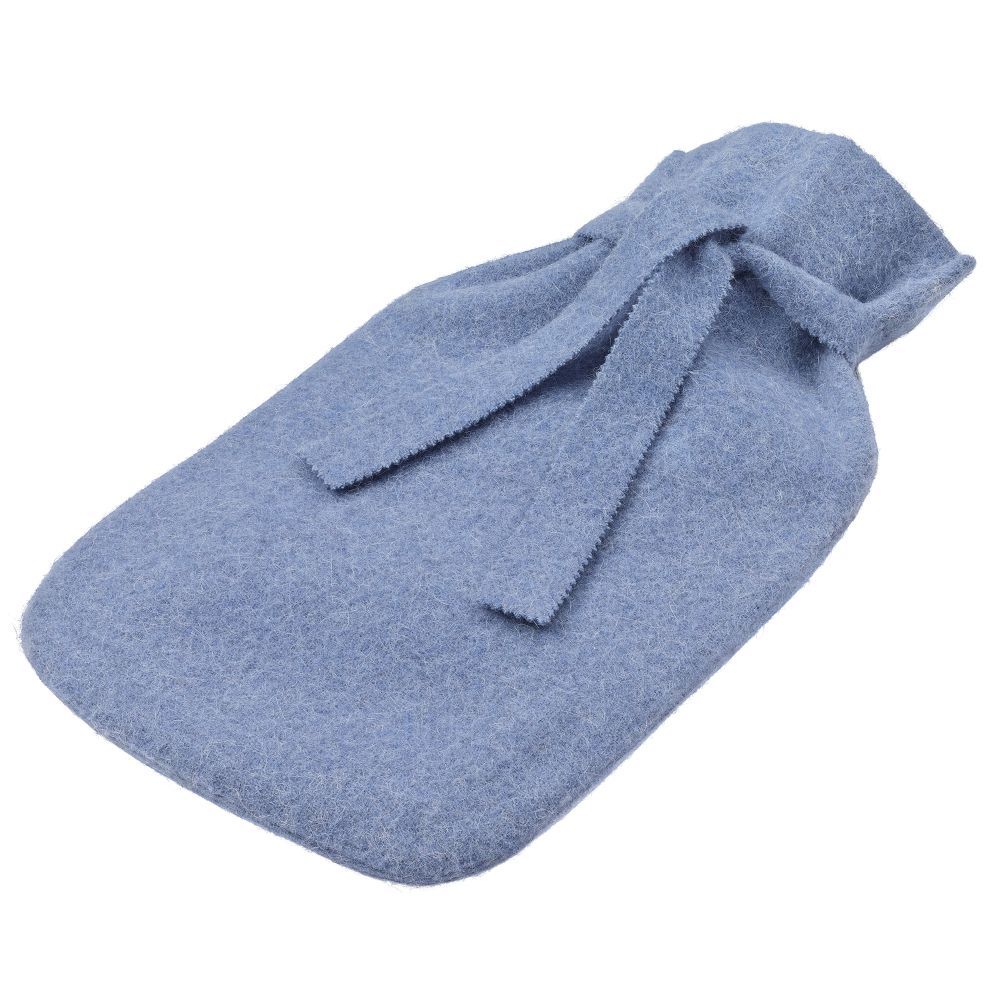 Wärmflasche Merino/Alpaka Kornblume