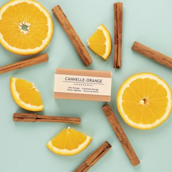 Zimt-Orange Karité-Seife, 100 g