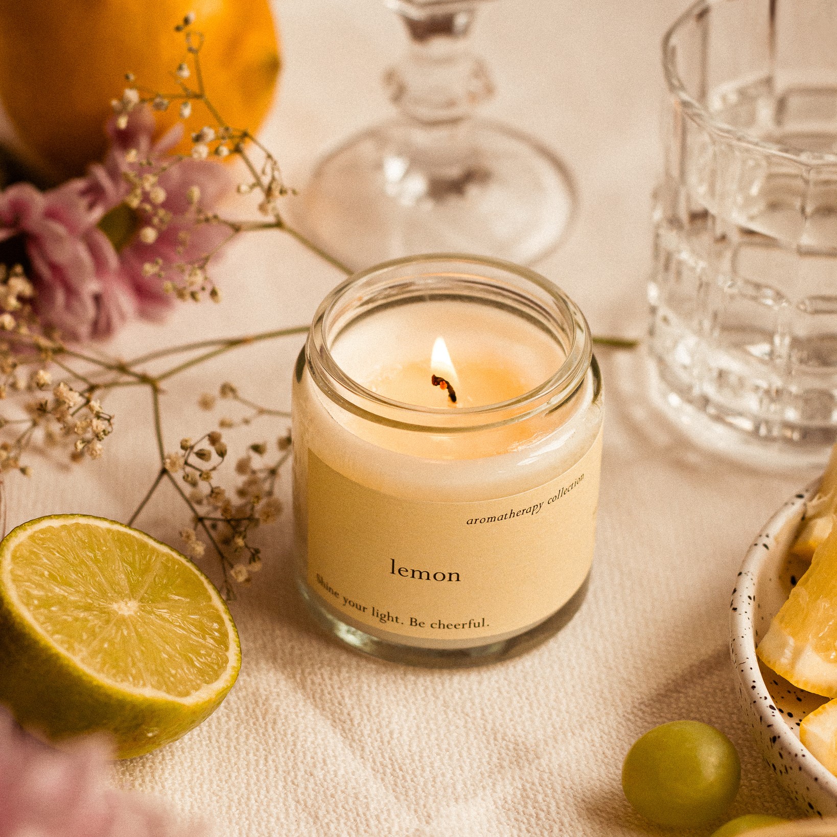 Aromakerze Lemon