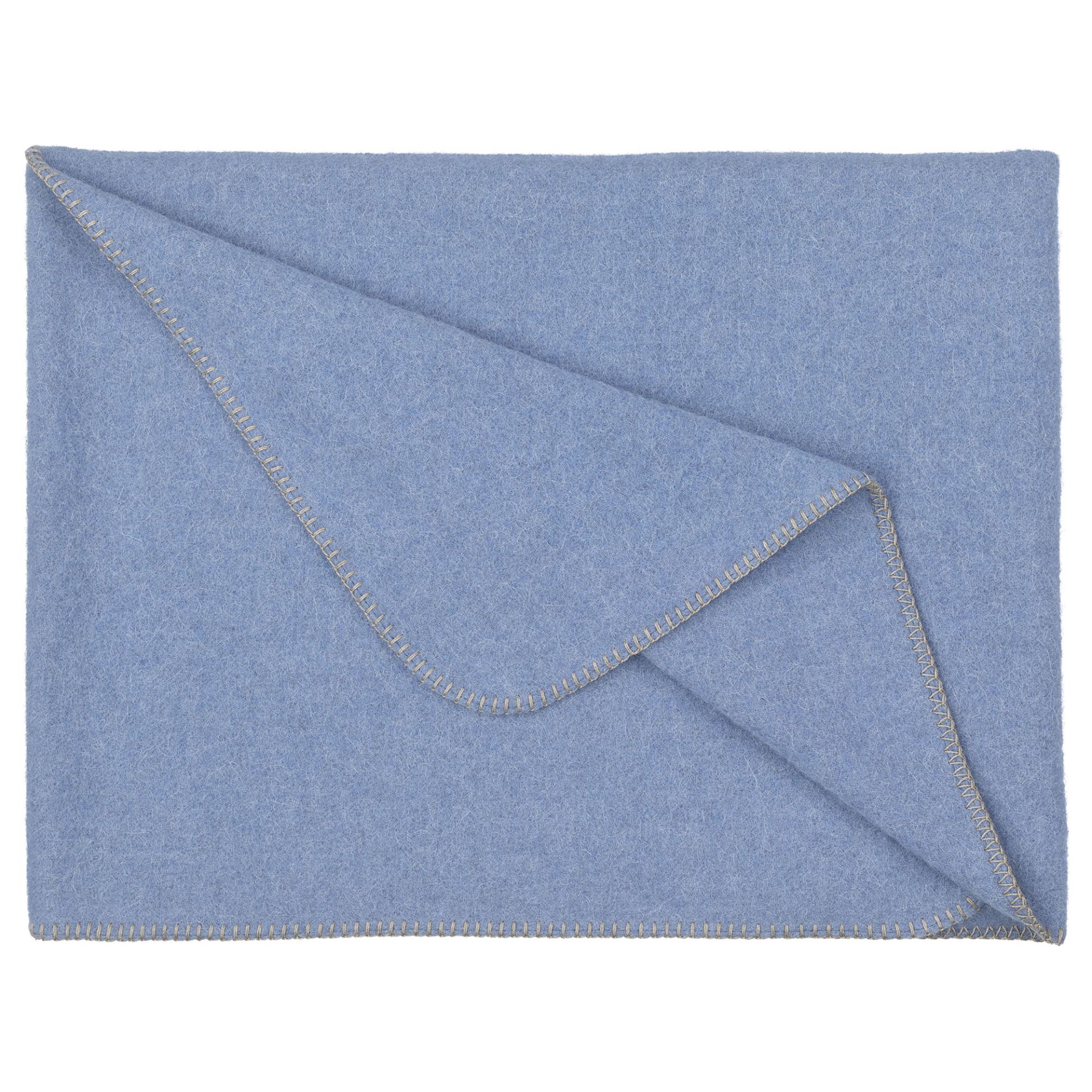 Wolldecke Merino/Alpaka Kornblume