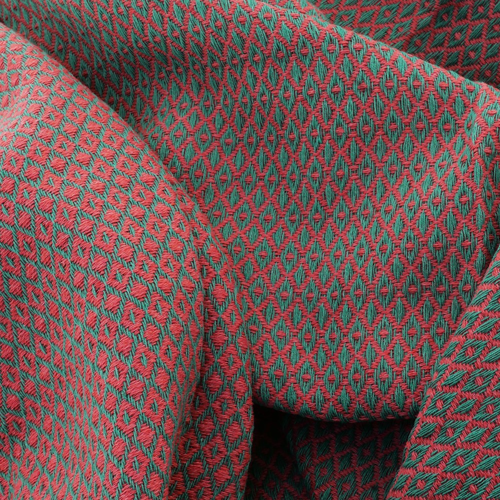 Hamam Badetuch Bird Eye special grün-magenta