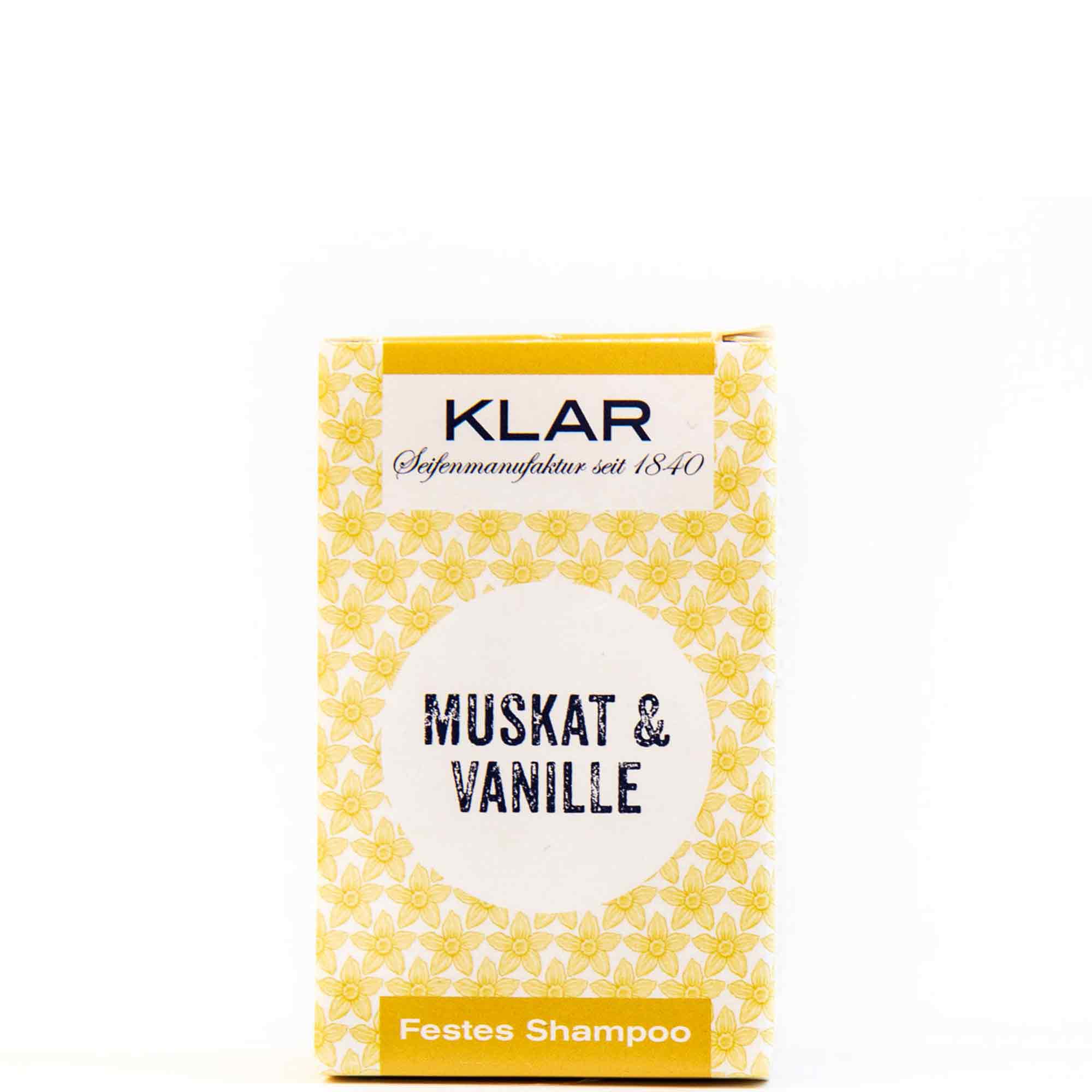 Festes Shampoo Muskat & Vanille 100g