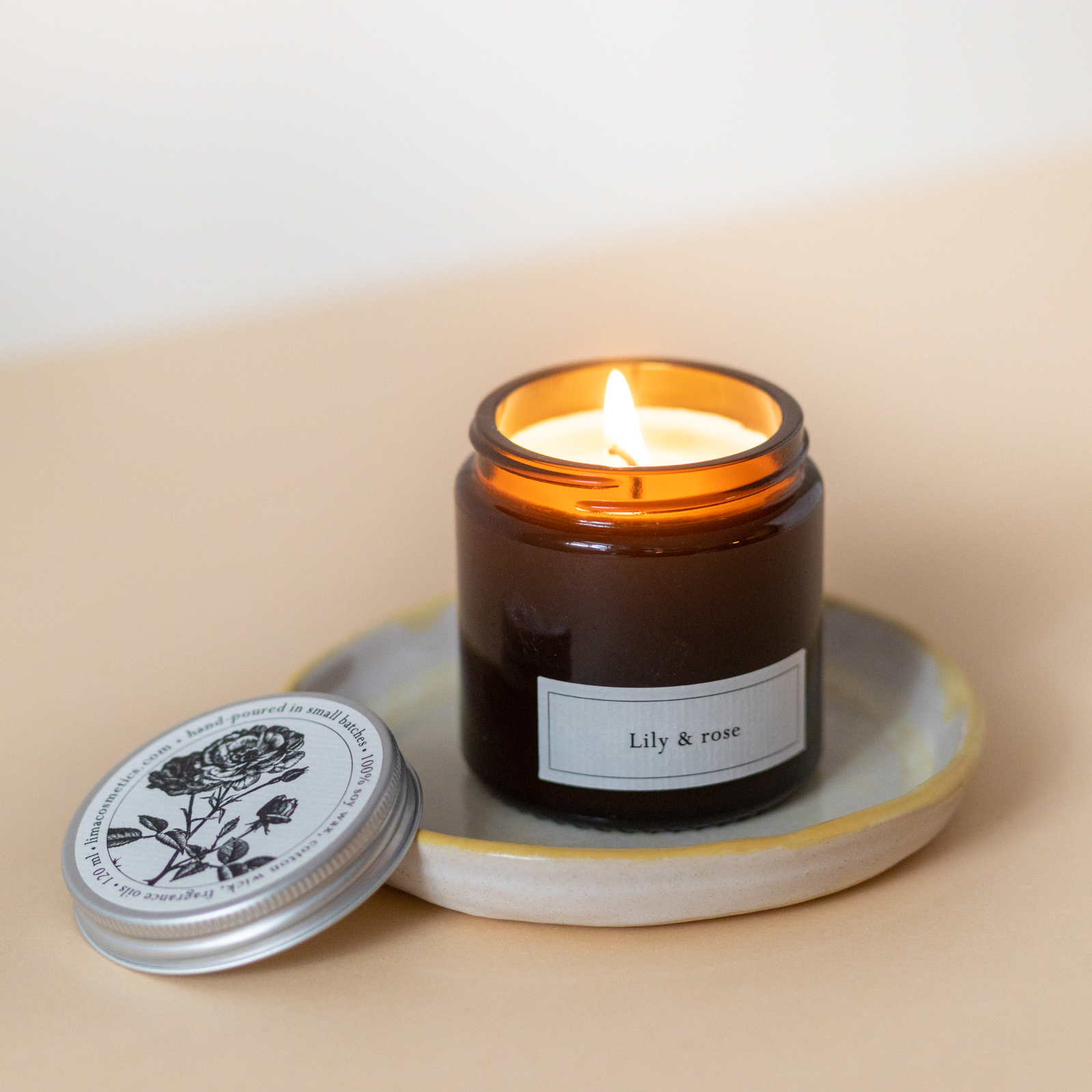 Duftkerze Lily & Rose, 120ml